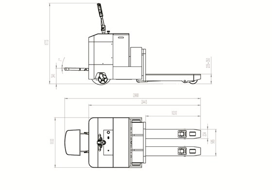 CBD80重型電動(dòng)搬運車(chē)圖 