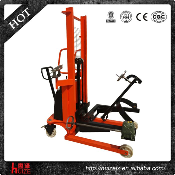 半電動(dòng)稱(chēng)重油桶車(chē)（夾鐵桶，手搖翻轉倒料）2
